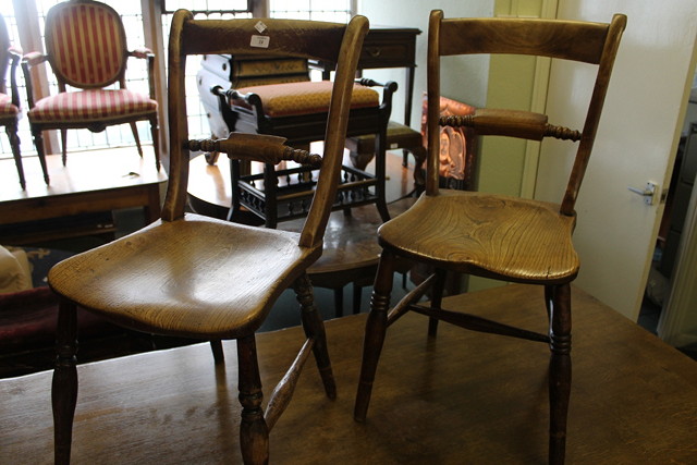 Appraisal: A SET OF SIX TH CENTURY ELM AND BEECHWOOD OXFORD