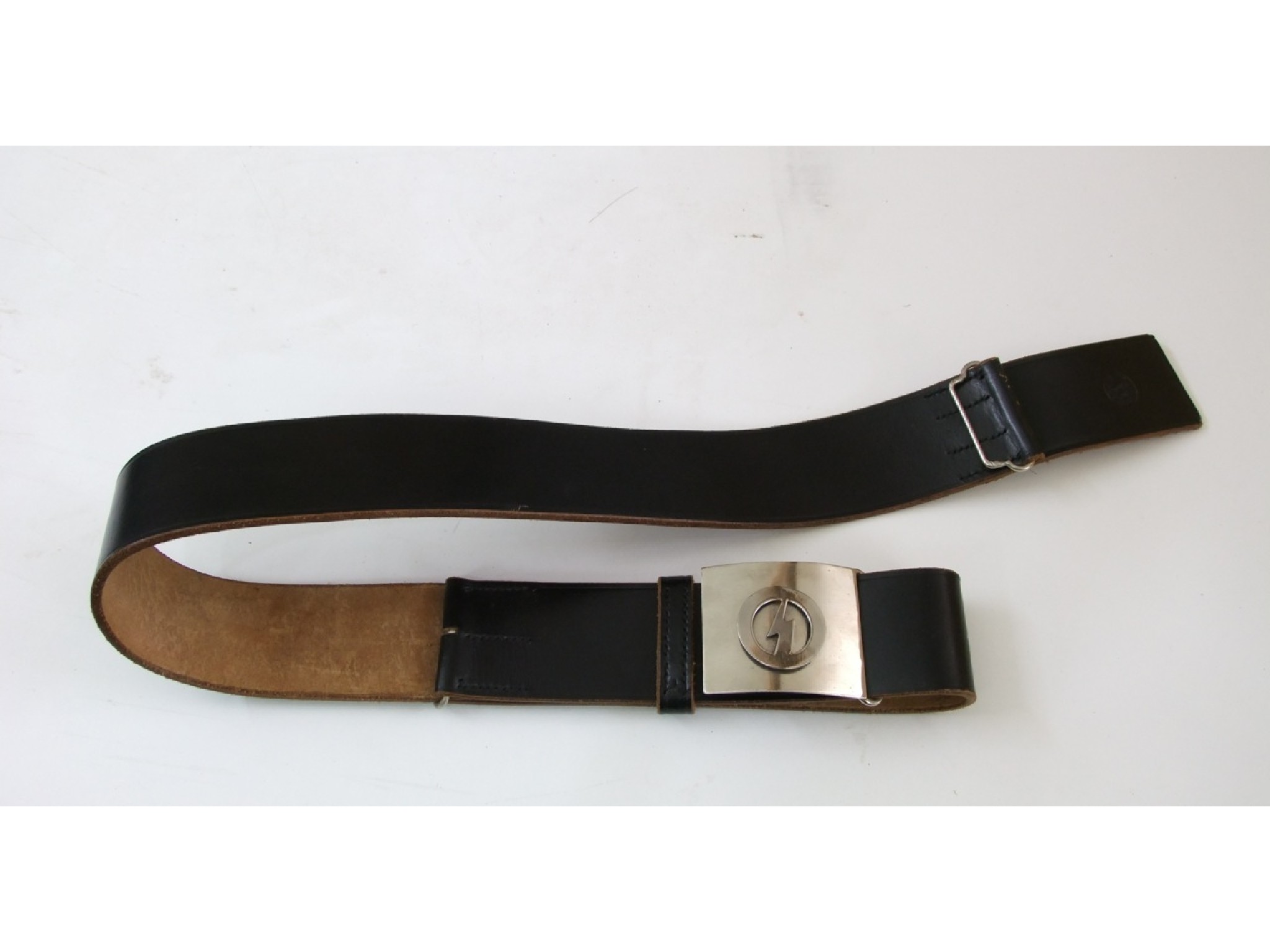 Appraisal: A British union of Fascists black leather belt with silver