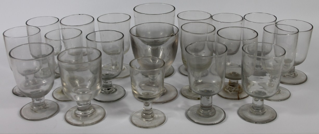 Appraisal: Victorian cut glass rummers various sizes a quantity