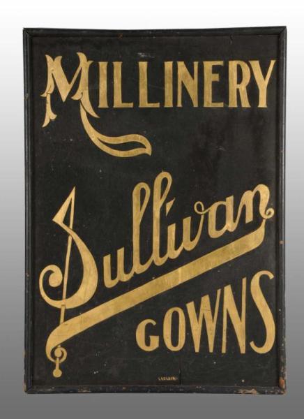 Appraisal: Early Smaltz Sullivan Millinery Gowns Sign Description Circa s Impressively