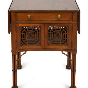 Appraisal: A Regency Mahogany Drop Leaf Side Table th Century Height