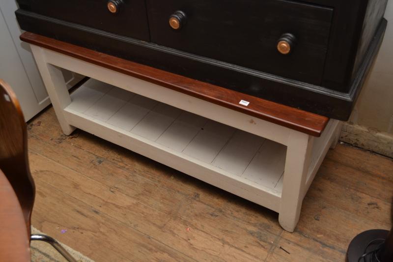 Appraisal: A JARRAH TOPPED HARDWOOD COFFEE TABLE A JARRAH TOPPED HARDWOOD