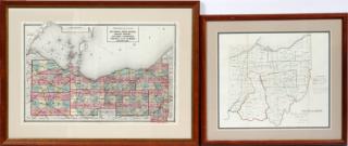 Appraisal: OHIO COUNTY MAPS OHIO COUNTY MAPS Cuyahoga Erie Huron etc