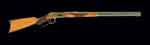 Appraisal: SPECTACULAR DELUXE ENGRAVED GOLD NICKEL WINCHESTER MODEL LEVER ACTION RIFLE