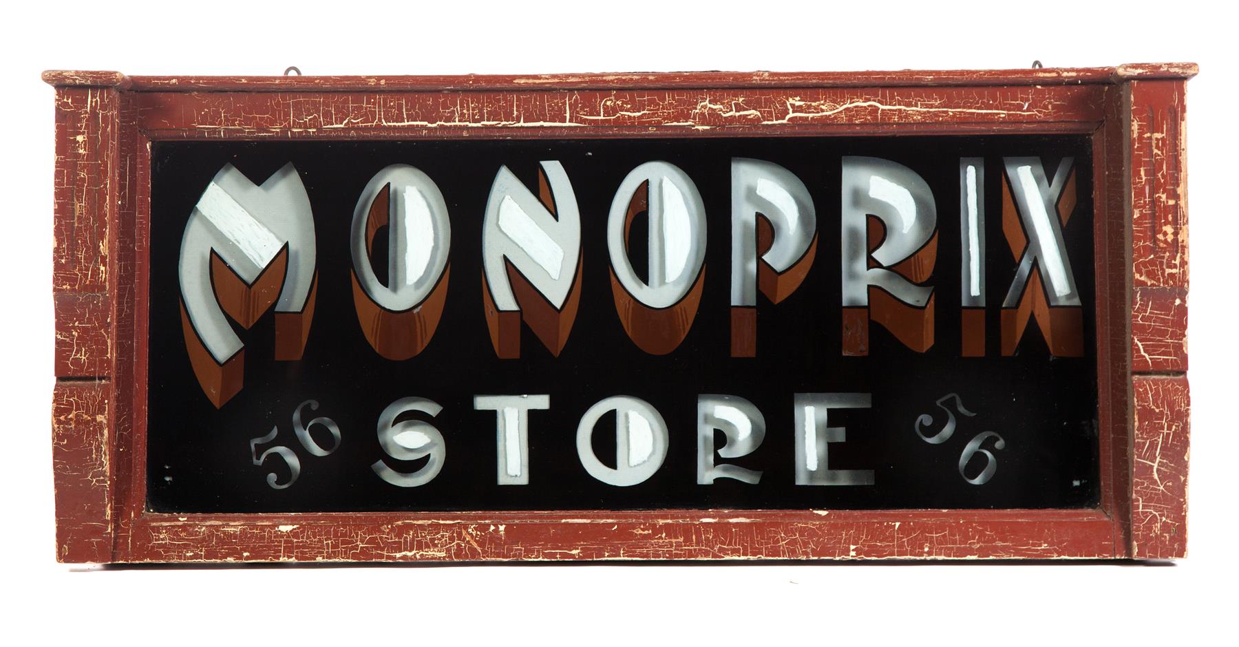 Appraisal: MONOPRIX STORE SIGN American or Canadian nd quarter- th century