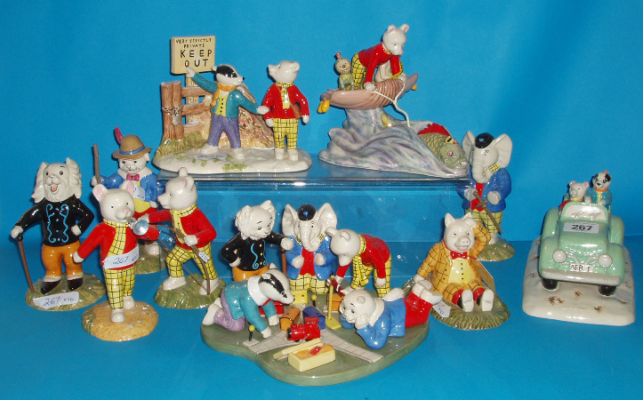 Appraisal: Collection Of Figures From the Rupert Bear Series To Include