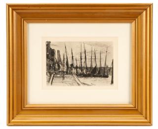 Appraisal: J A M Whistler Billingsgate Etching James Abbott McNeil Whistler