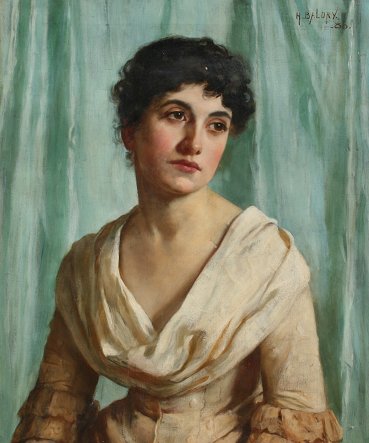 Appraisal: BALDRY Harry British - Portrait of A Woman Oil C