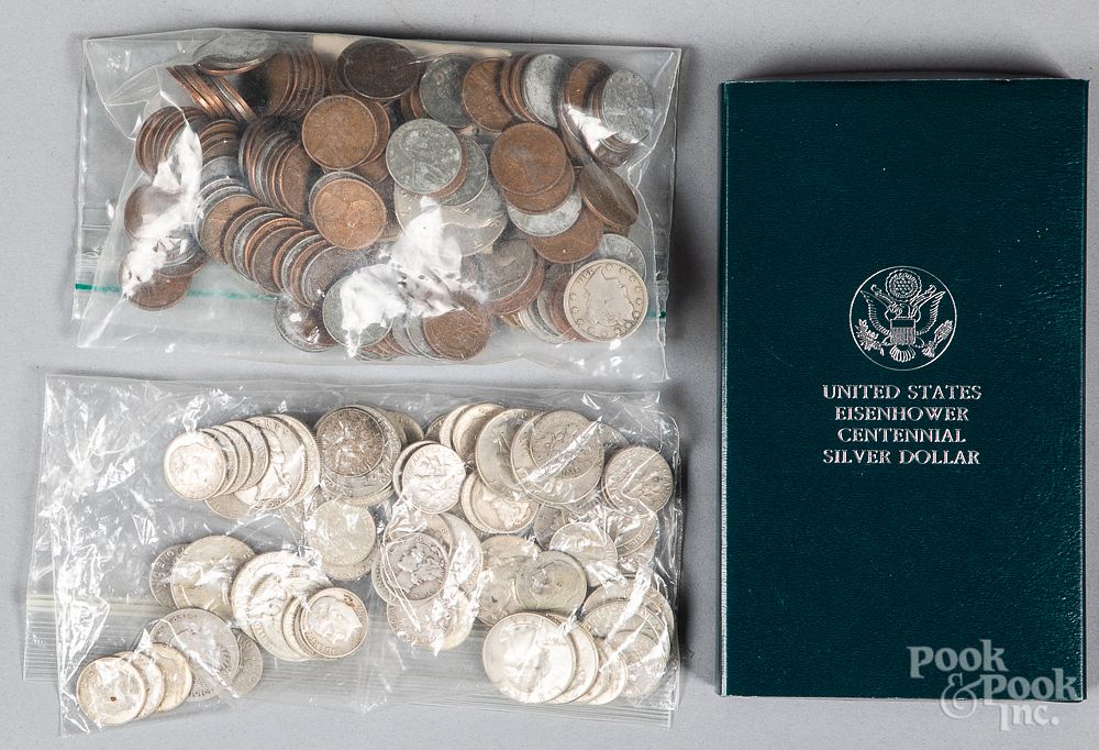 Appraisal: Silver quarters and dimes etc Silver quarters and dimes ozt