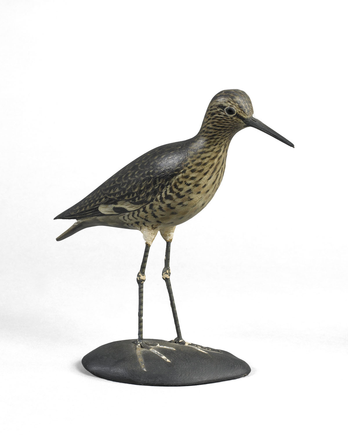 Appraisal: A ELMER CROWELL - CARVED AND PAINTED MANTLE BIRD OF