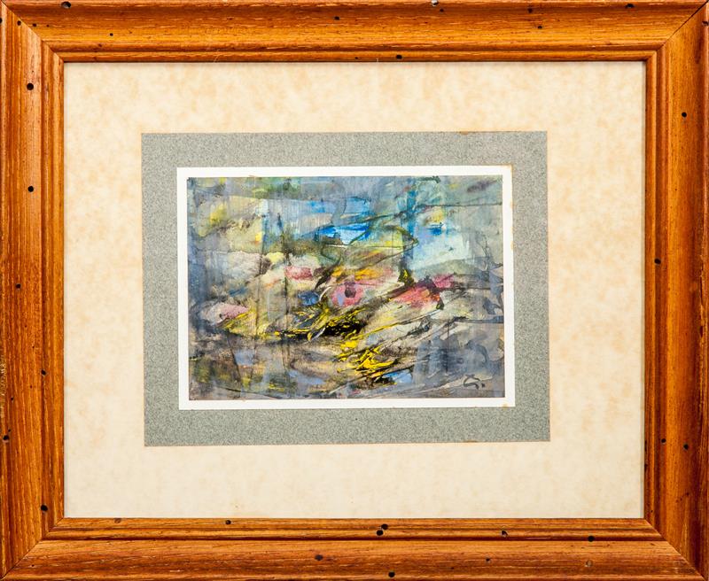 Appraisal: Gunther Gumpert b Seascape Watercolor on paper mounted on card