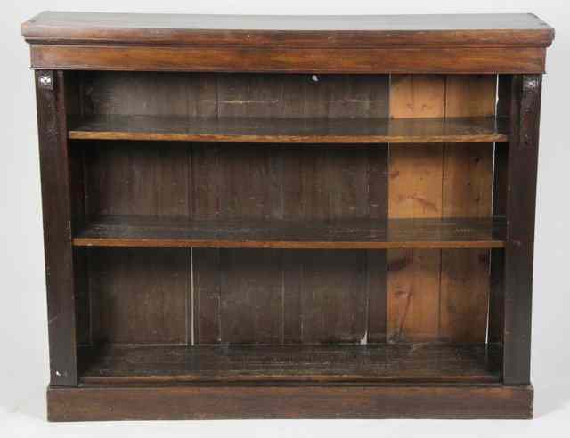 Appraisal: A mahogany open bookcase fitted adjustable shelves cm wide