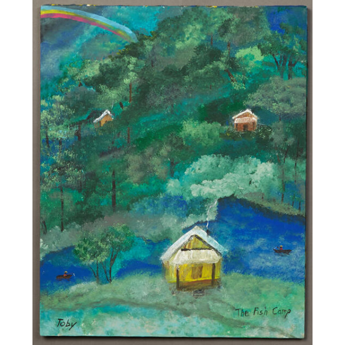 Appraisal: Toby Hollinghead - Alabama The Fish Camp th c oil