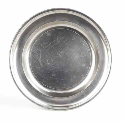 Appraisal: Albany New York pewter plate ca bearing the touch of