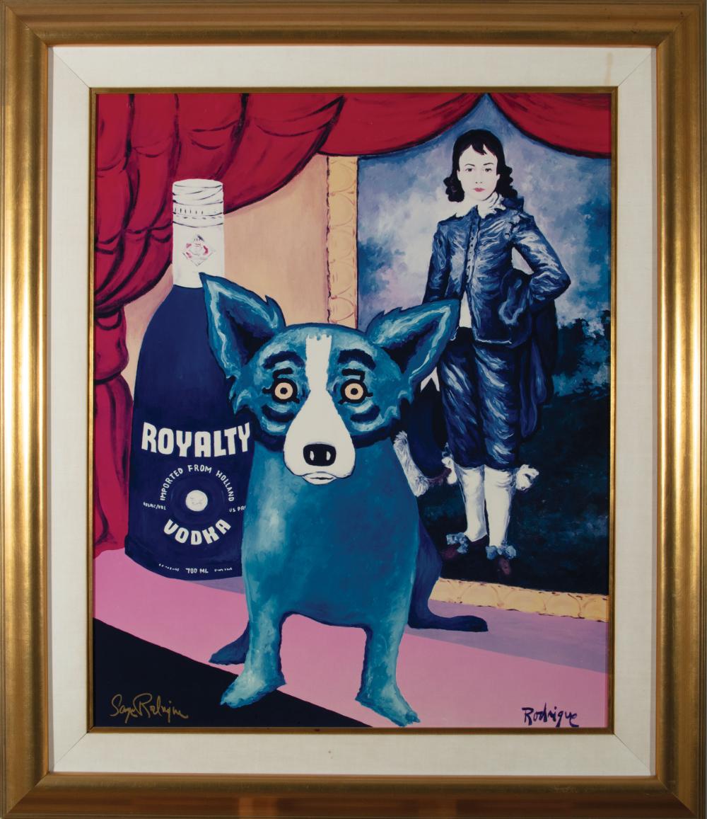 Appraisal: George Rodrigue American Louisiana - Royalty Blue Dog direct image