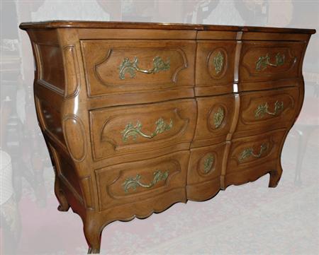 Appraisal: Louis XV Style Fruitwood Chest Estimate nbsp nbsp nbsp -