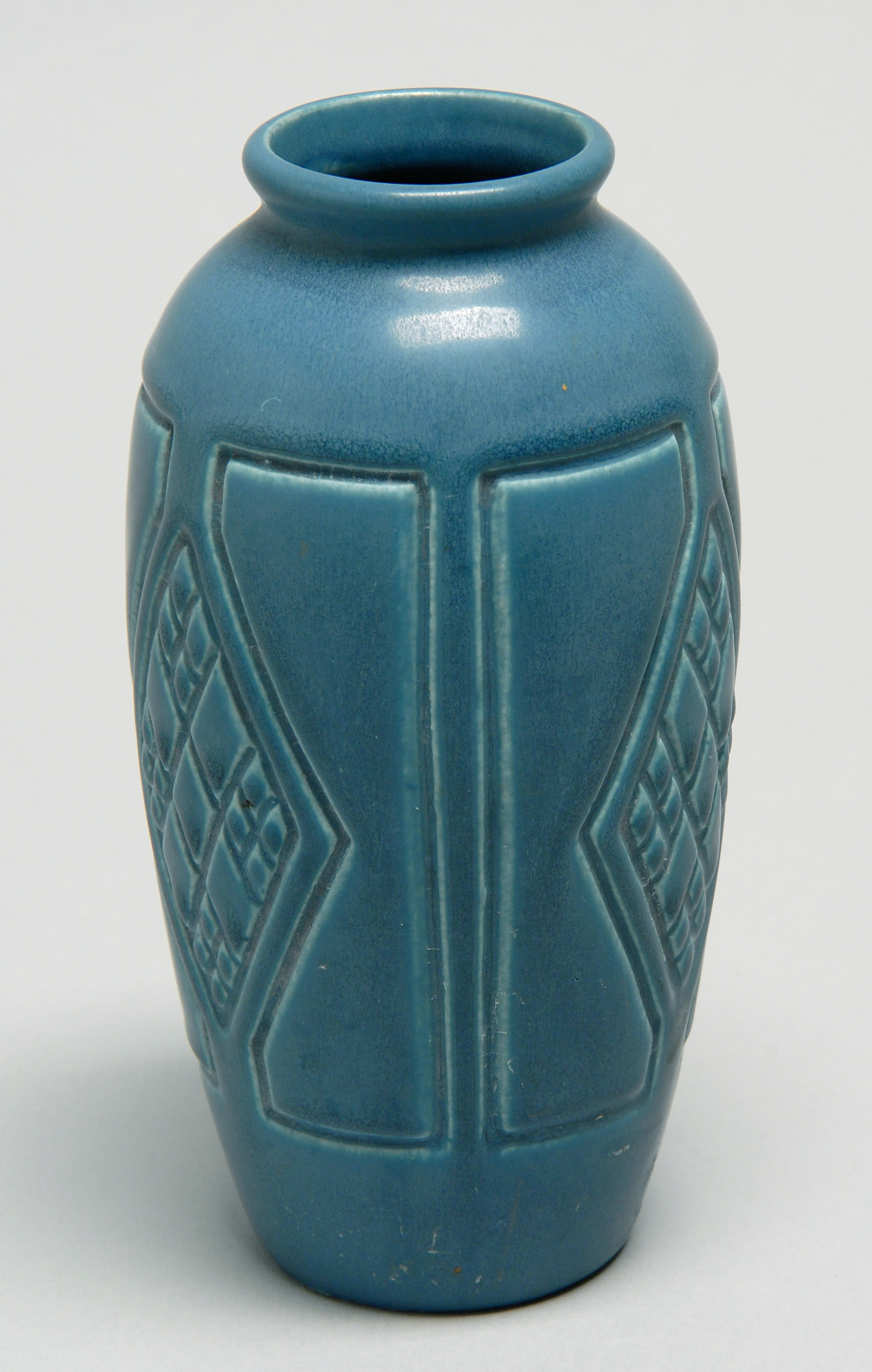 Appraisal: ROOKWOOD POTTERY VASE Circa With blue matte glaze In baluster