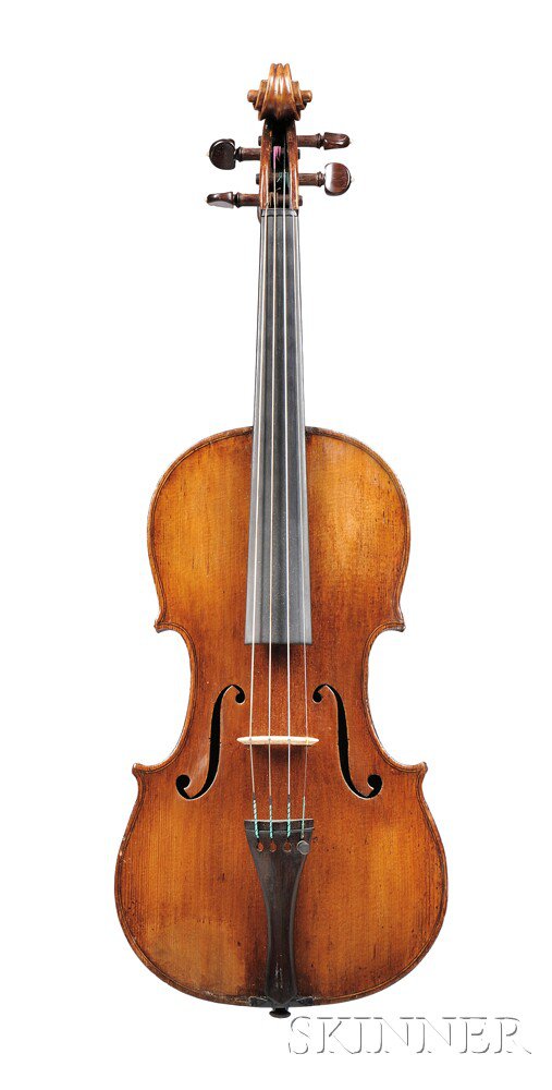 Appraisal: Italian Violin Attributed to Giovanni Dollenz c labeled GIOVANNI DOLLENZ