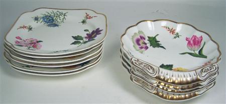 Appraisal: ENGLISH PORCELAIN PART DESSERT SERVICE PROBABLY COALPORT TH CENTURY each