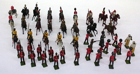 Appraisal: A QUANTITY OF VARIOUS BRITAINS AND OTHER DIE CAST CAVALRY