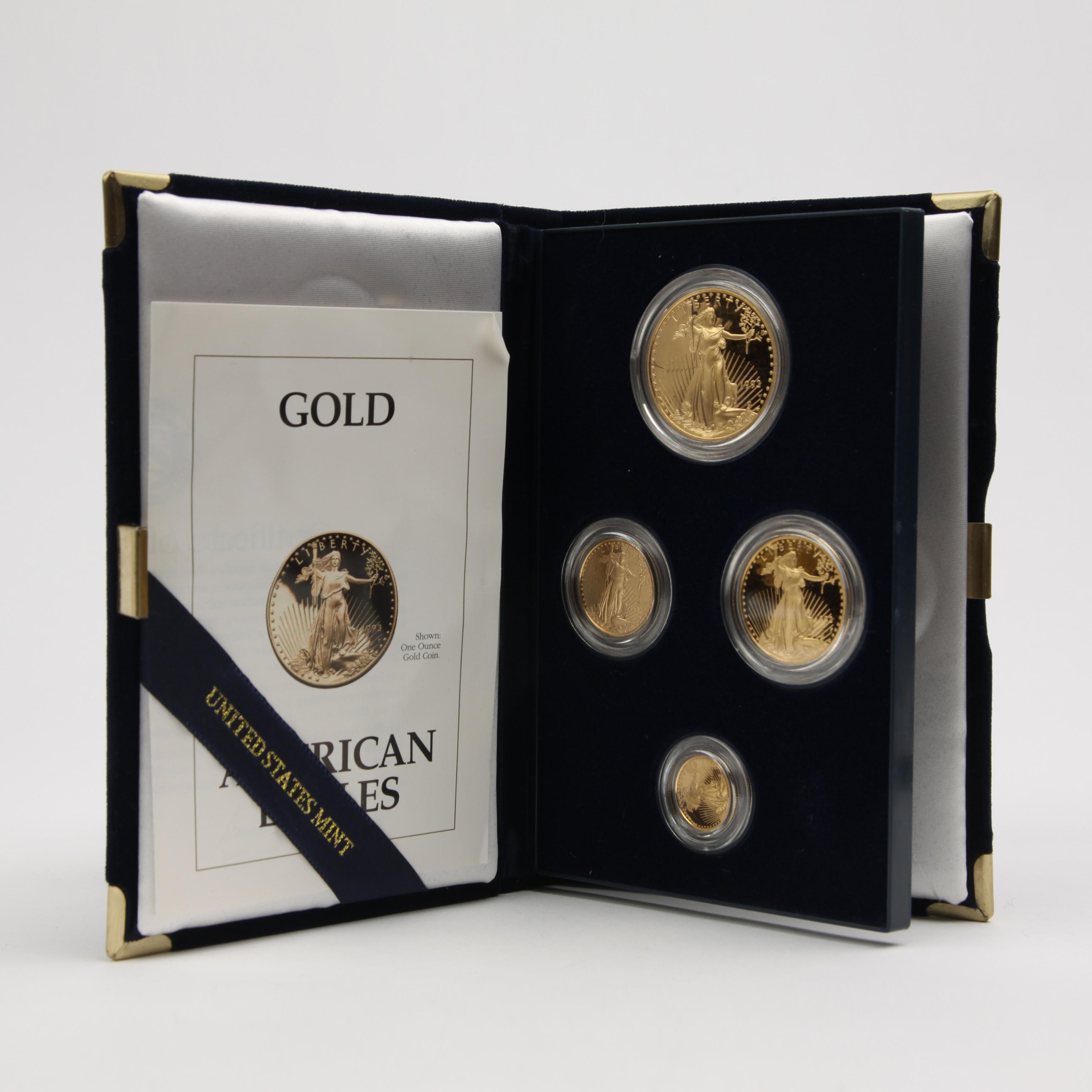 Appraisal: AMERICAN EAGLE GOLD BULLION PROOF SET A proof set of