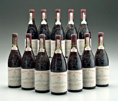 Appraisal: bottles French red wine Chateau du Beaucastel Chateauneuf-du-Pape South Rhone