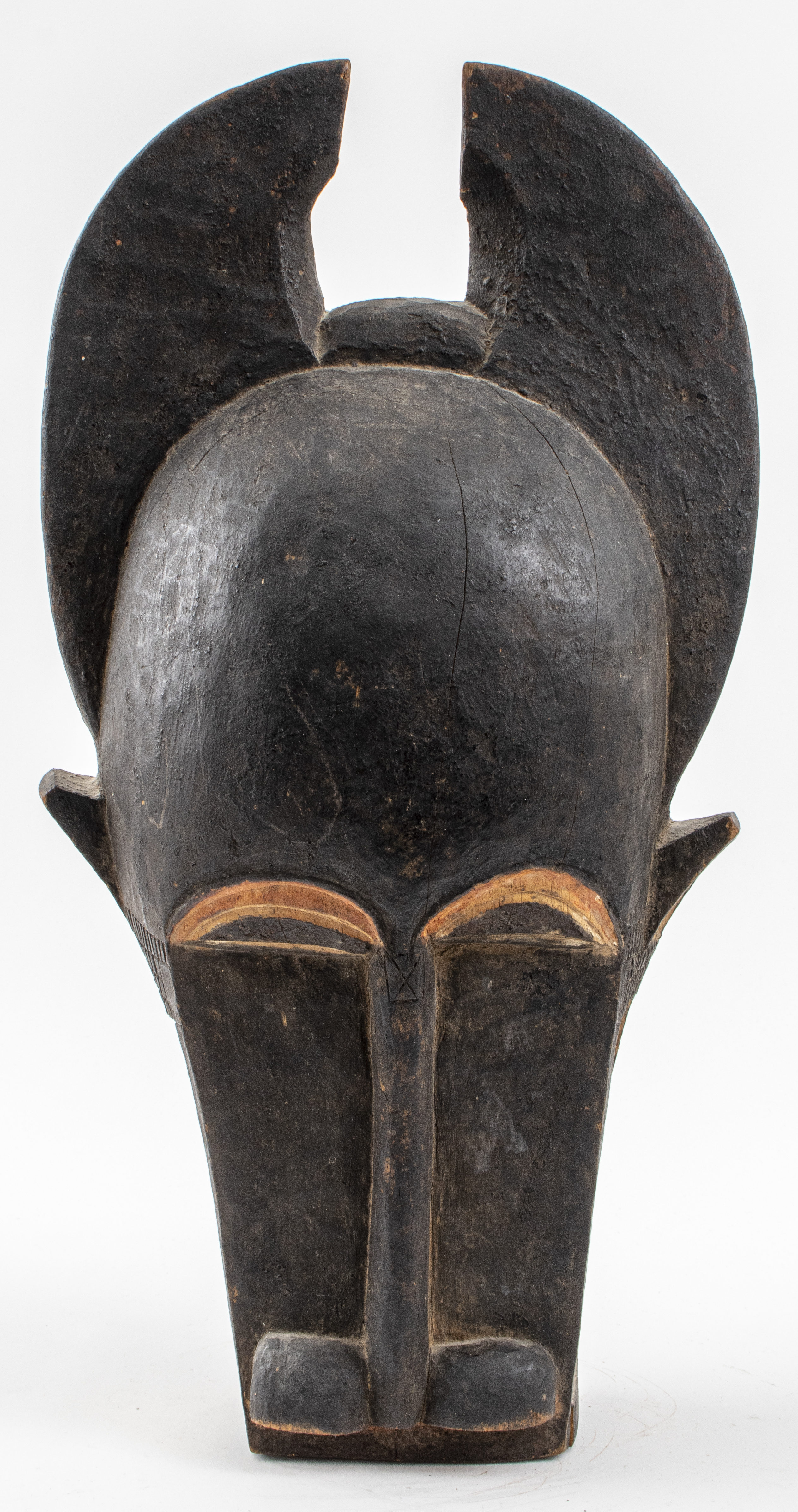 Appraisal: BAULE CARVED WOODEN BO NUN AMUIN MASK African Baule Baoule