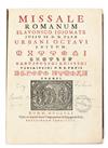 Appraisal: LITURGY CATHOLIC Missale Romanum Slavonico idiomate Jussu SS D N