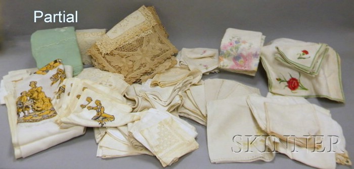 Appraisal: Large Group of Antique and Modern Table Linens