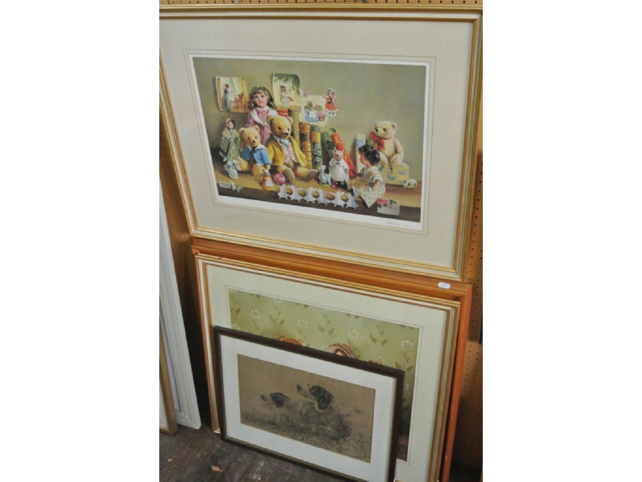 Appraisal: A signed coloured print after Deborah Jones showing a group