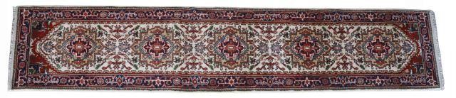 Appraisal: Hand-tied Persian Serapi runner approx 'l ' w