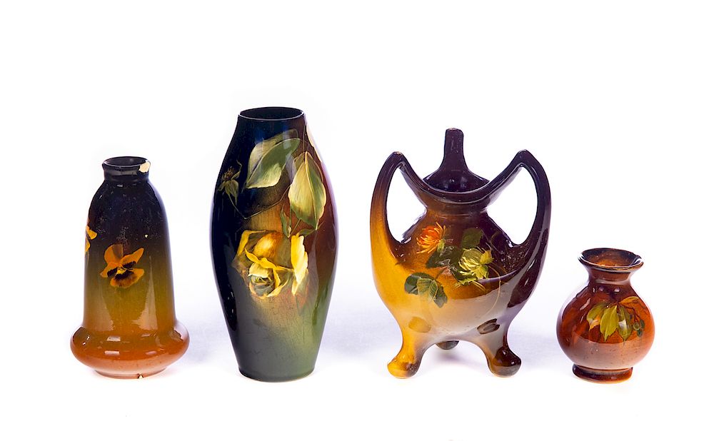 Appraisal: American Art Pottery Weller Owens All pieces are as is