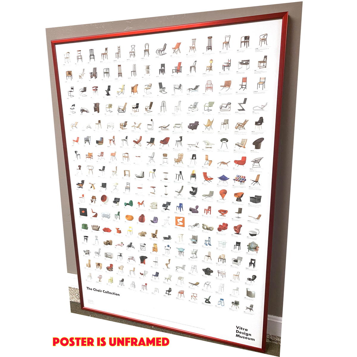 Appraisal: Vitra - The Chair Collection Poster - shows selected pieces