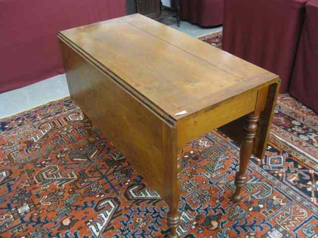 Appraisal: Cherry Dropleaf Table fine wide boards '' wide '' tall