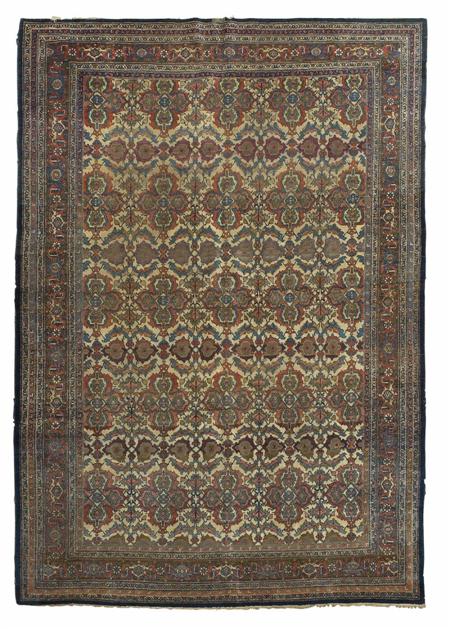 Appraisal: A Tabriz carpet late th early th century the cream