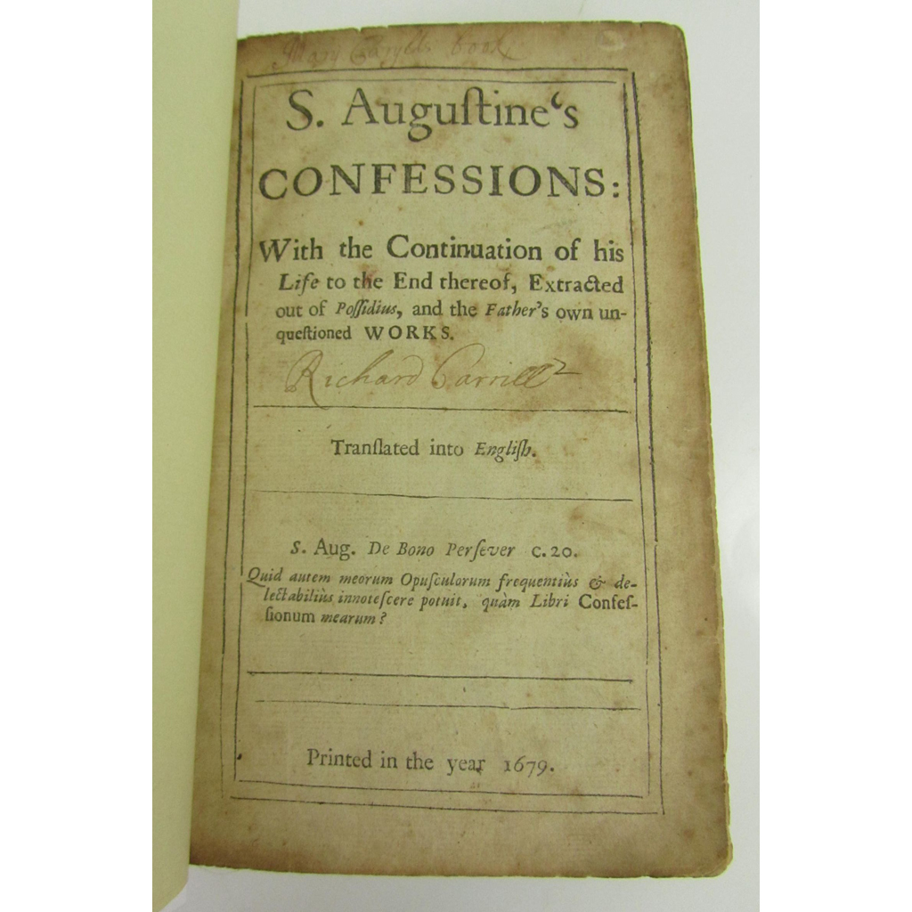 Appraisal: St Augustine S Augustine's Confessions S l s n vo