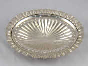 Appraisal: A Continental silver Italian assay fruit bowl on four feet