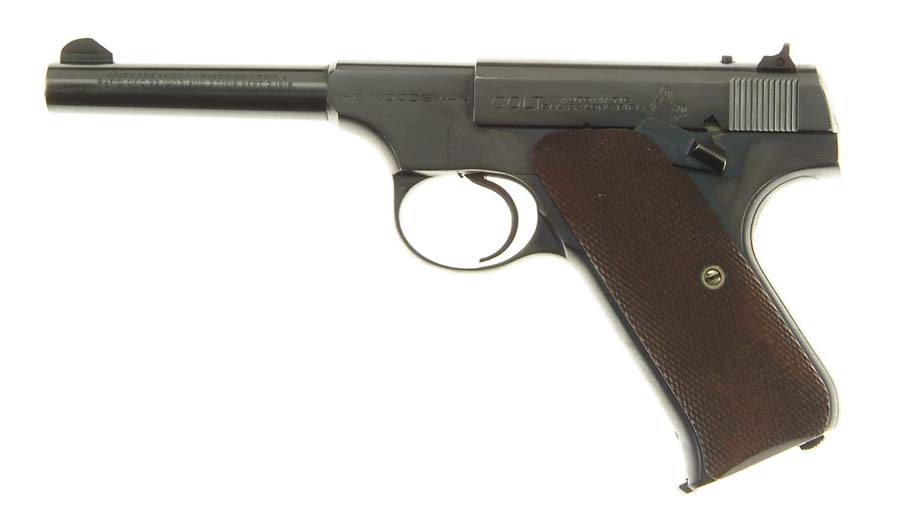 Appraisal: SCARCE NAVY ISSUE COLT WOODSMAN SEMI-AUTO PISTOL Cal LR SN