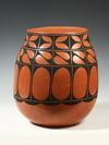 Appraisal: NATIVE AMERICAN POTTERY - Black on Red Pot by Vidal