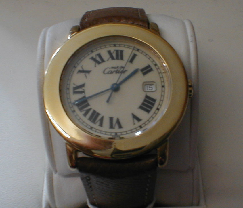 Appraisal: Cartier - a ladies gold plated Must de Cartier wristwatch