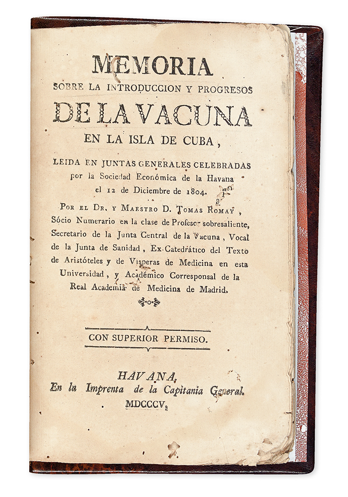 Appraisal: CUBA--MEDICINE Pair of pamphlets on early vaccination in Cuba to