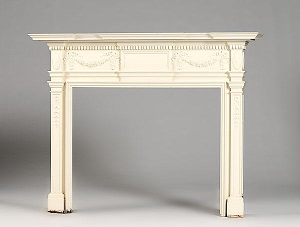 Appraisal: FEDERAL-STYLE MANTEL th century assorted woods A breakfront molded cornice