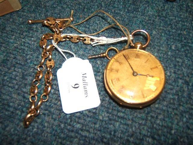 Appraisal: A th Century ct gold pocket watch the movement marked