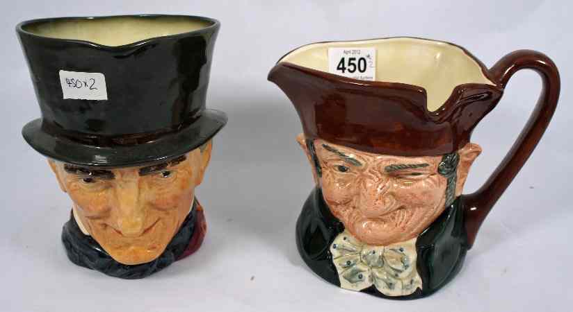 Appraisal: Royal Doulton Large Character Jugs Old Charley D and John