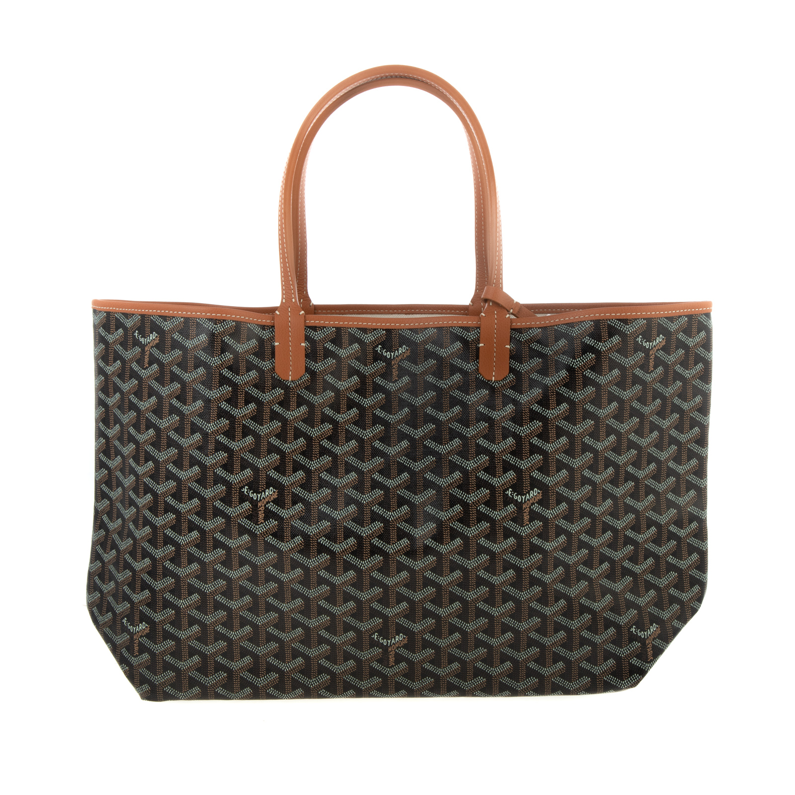 Appraisal: A GOYARD SAINT LOUIS PM A black and brown Monogram