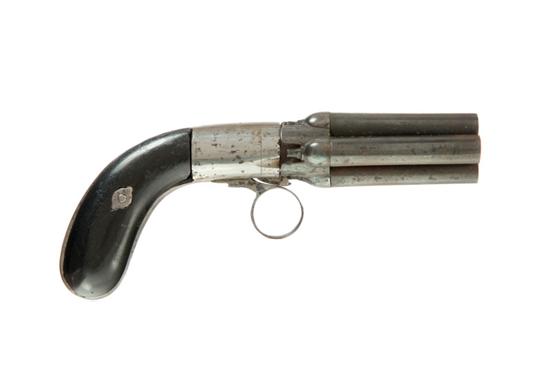 Appraisal: PEPPERBOX PISTOL caliber Double action with underhammer Four blued ''