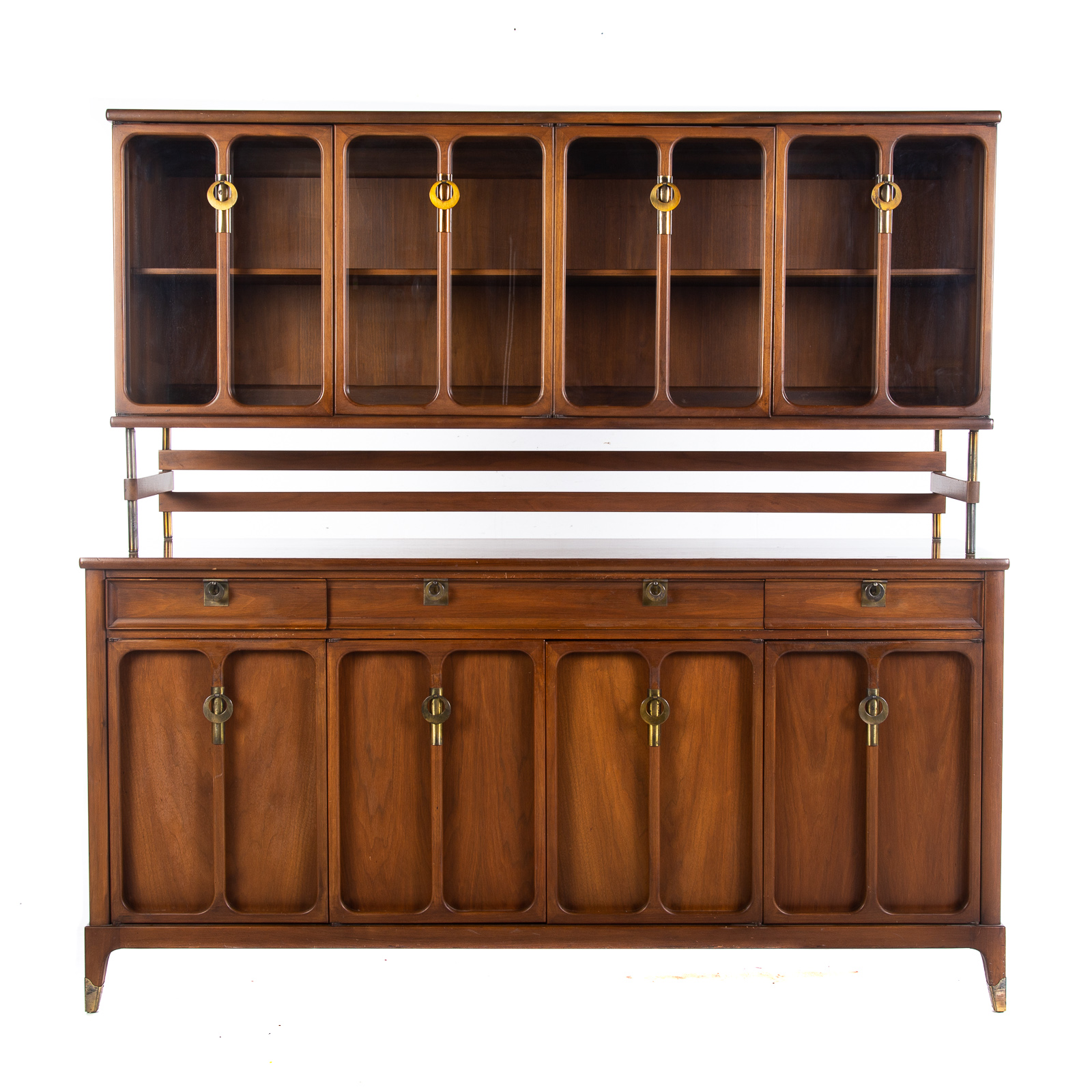 Appraisal: MID- CENTURY CHINA CABINET Made by White Furniture Company three-part