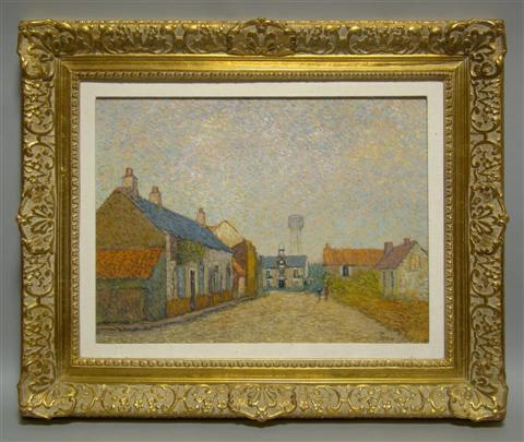 Appraisal: JEAN VOLLET FRENCH - AVENUE FARGIS YVELINES Oil on canvas