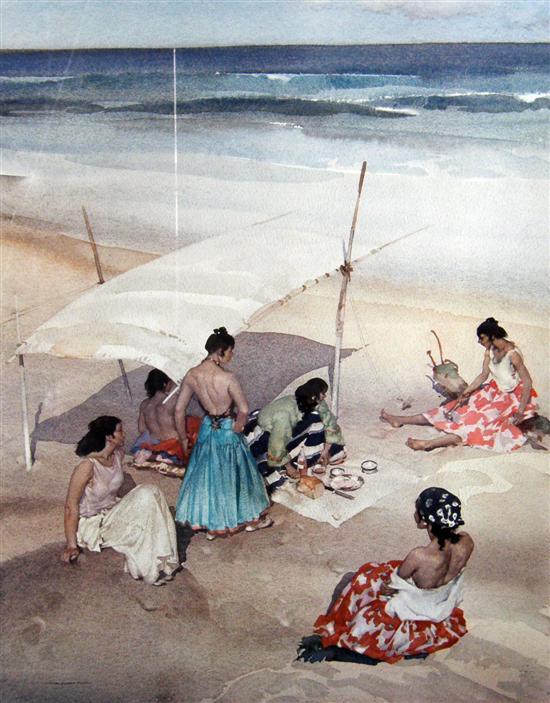 Appraisal: Sir William Russell Flint limited edition print six loosely -clothed