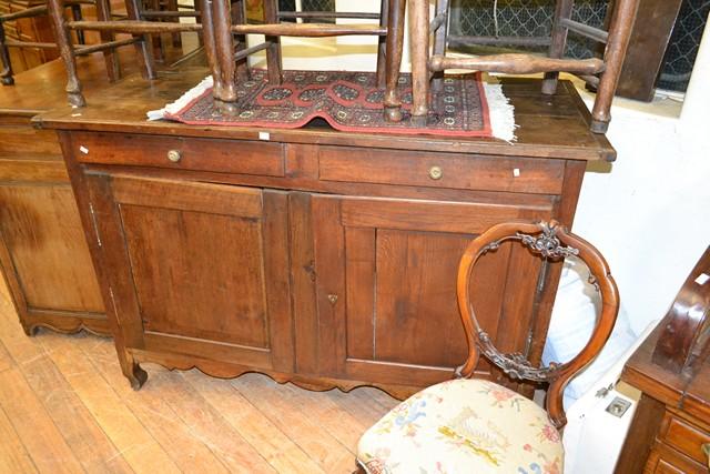 Appraisal: AN ANTIQUE FRENCH PROVINCIAL SIDEBOARD AN ANTIQUE FRENCH PROVINCIAL SIDEBOARD